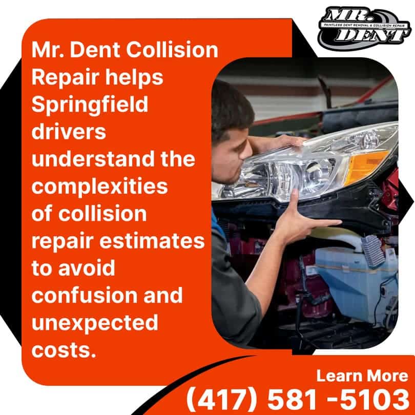 Collision repair estimates in Springfield