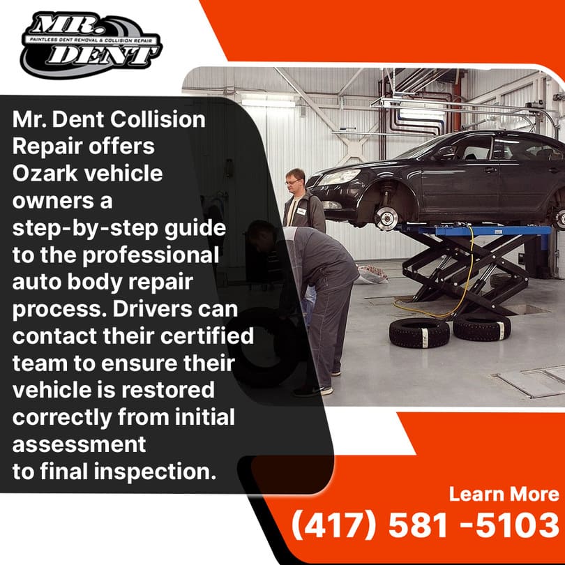 Professional auto body repair process