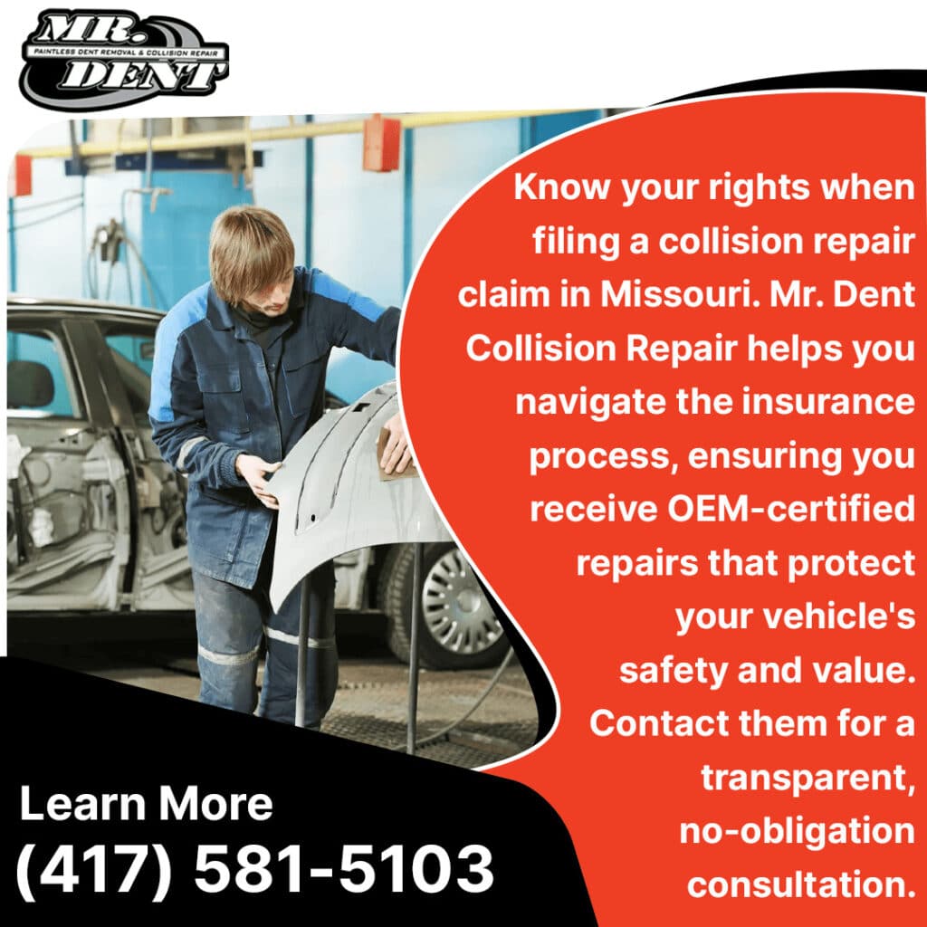 Collision repair claim in Missouri