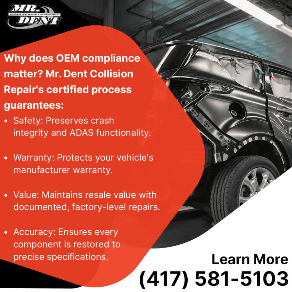Mr. Dent Collision Repair OEM Compliance