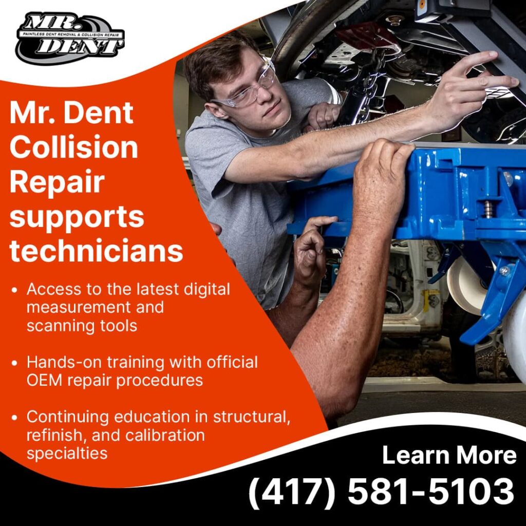 Mr. Dent Paintless Dent Repair support technicians